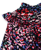 Beebay Kids Girls Button -Through Printed A-line Dress Black