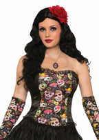 Day Of The Dead Women's Skull Costume Corset One Size
