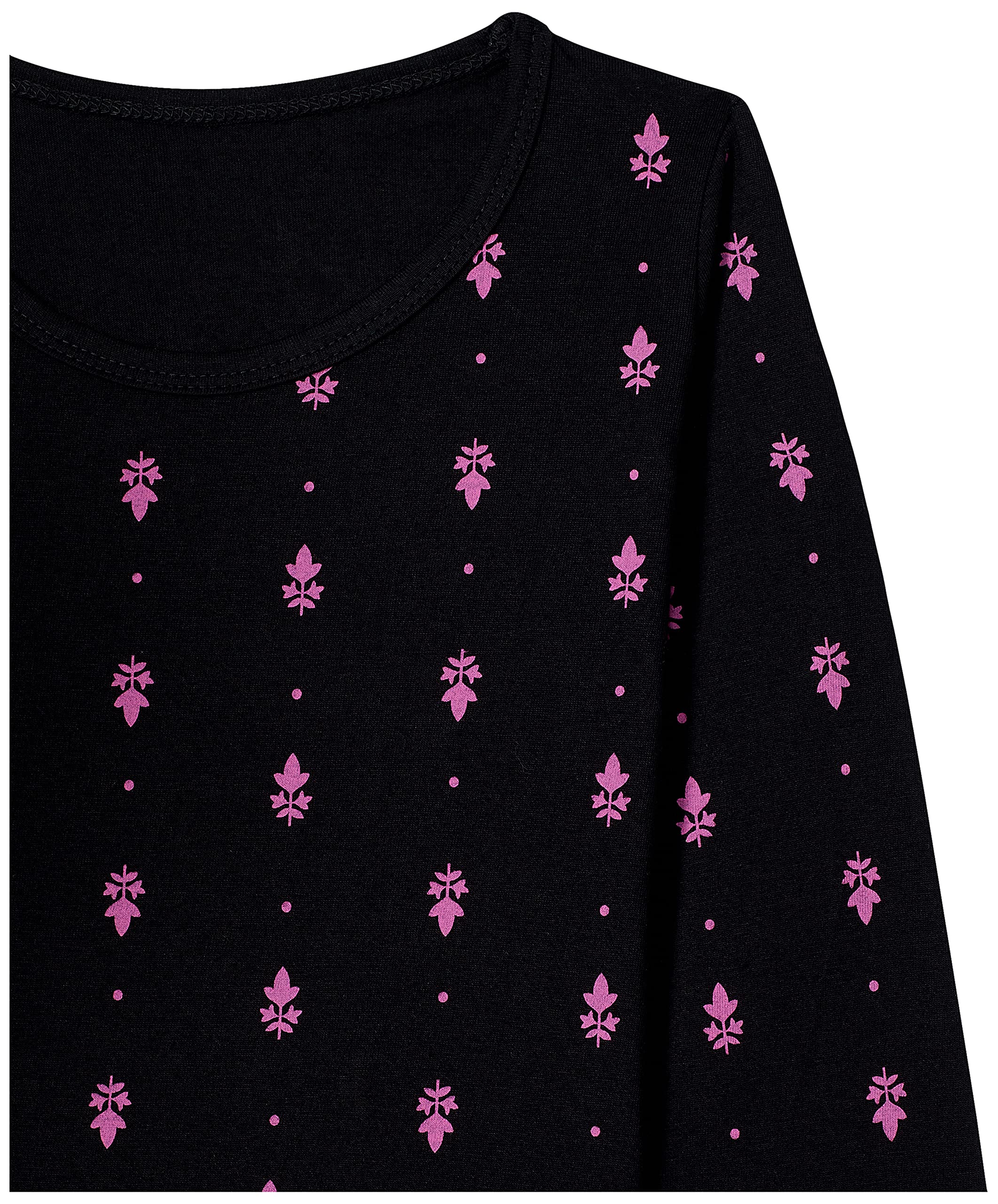T2F Girls Cotton Printed Regular Fit Full Sleeve T-Shirt(Pack of 5)