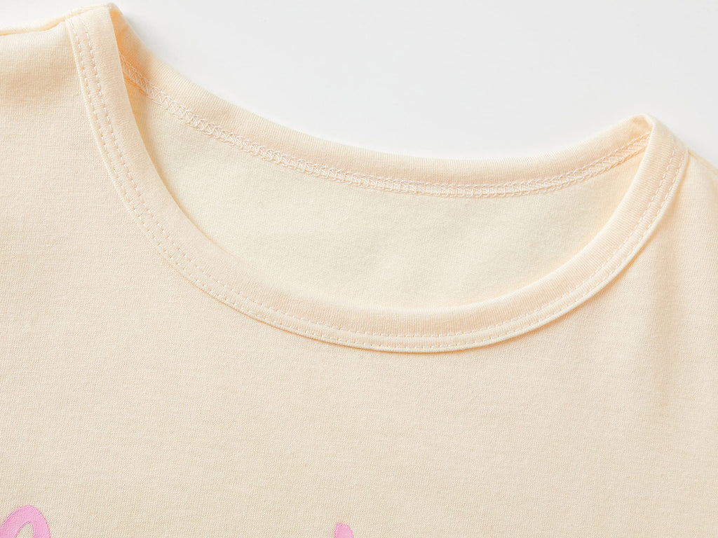 Pajamas for Girls Cute Cupcakes Comfy Summer 2-Piece Clothe Set Kid Size 5T