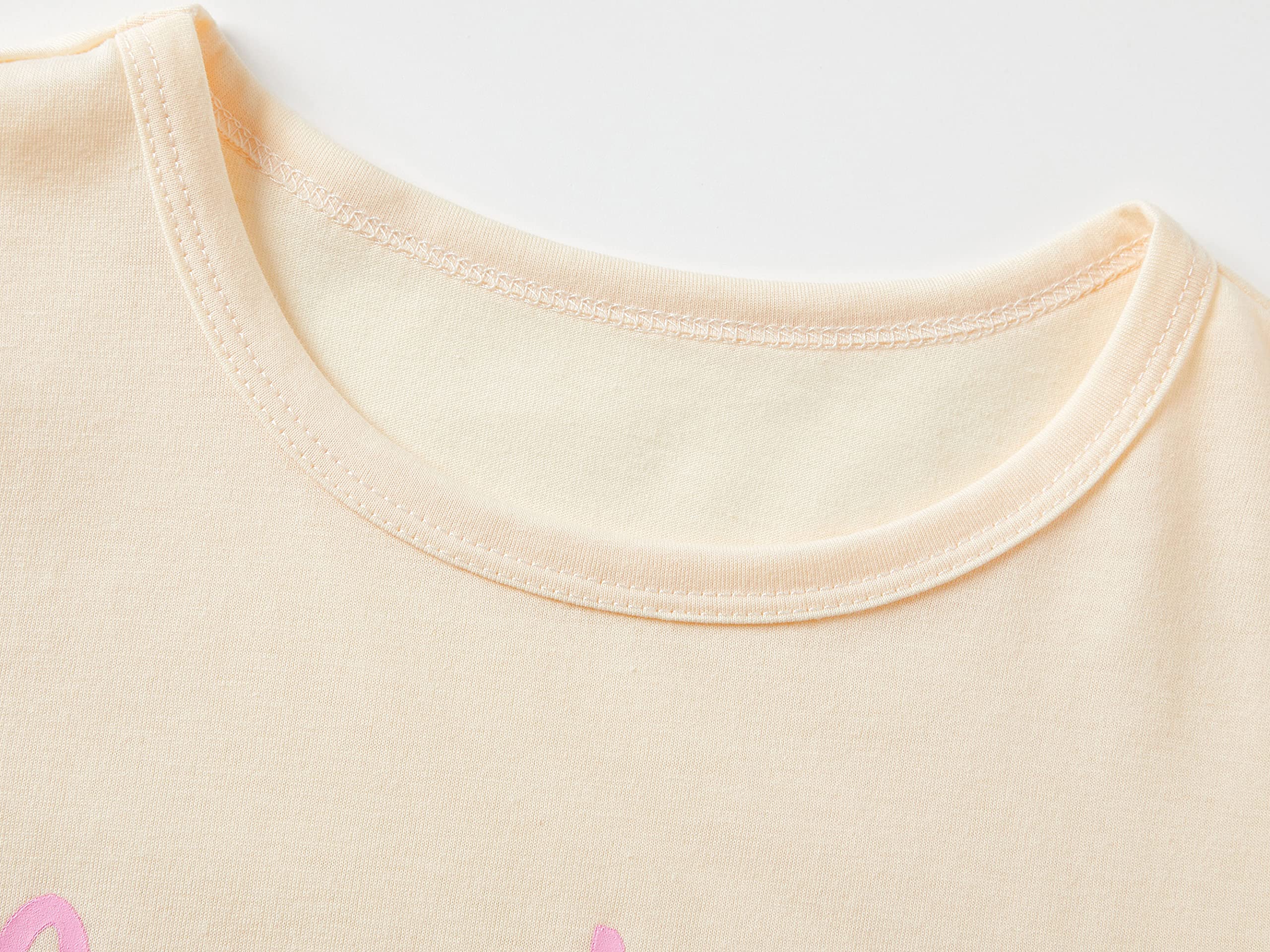 Pajamas for Girls Cute Cupcakes Comfy Summer 2-Piece Clothe Set Kid Size 5T