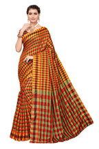 Gosriki WomenS Cotton Blend Saree (Stuti 18_Multicolor)
