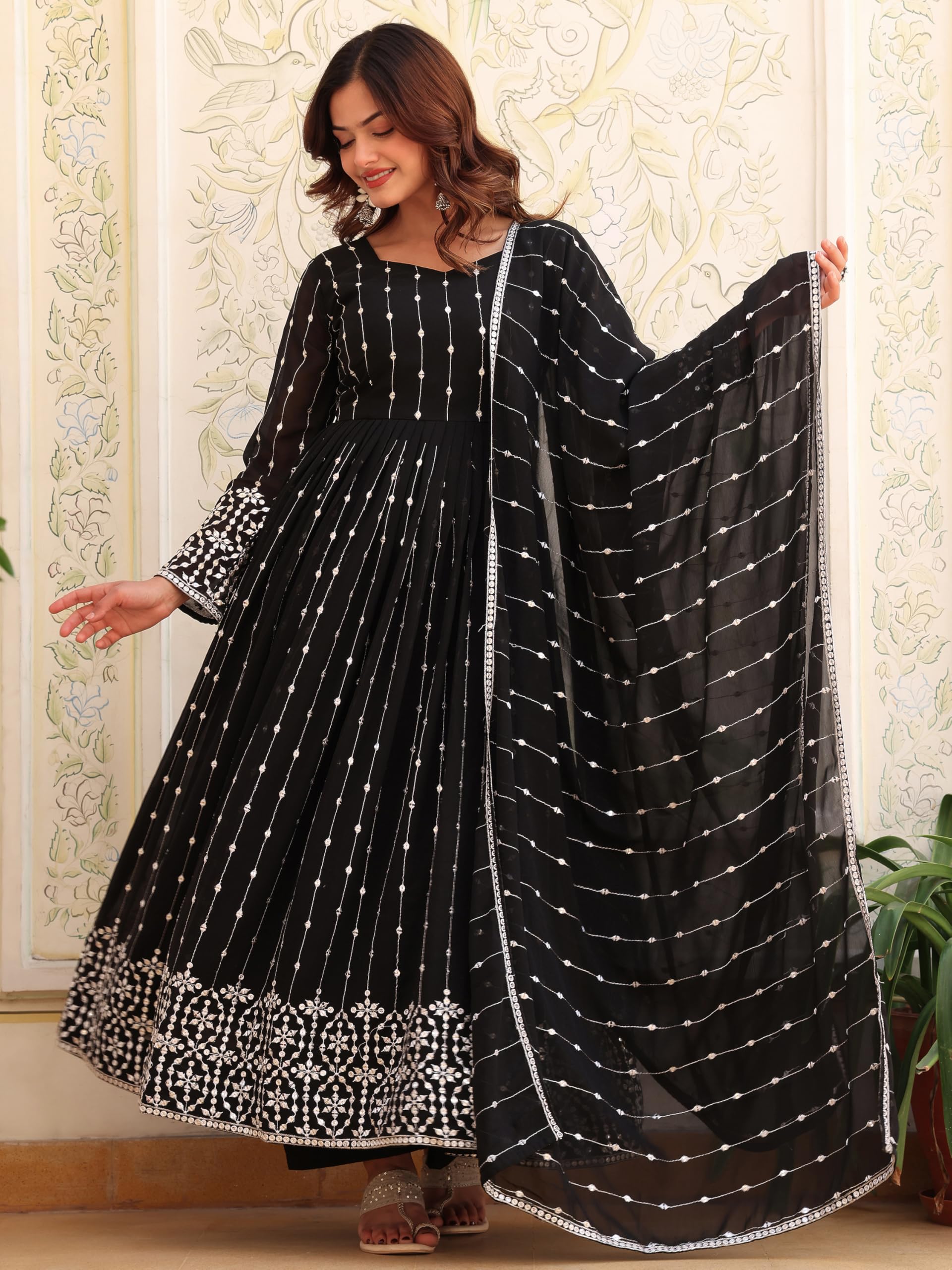 Fashion Basket Georgette Anarkali Anarkali Kurta Set For Women