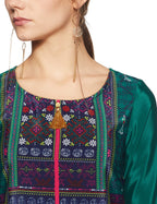 Aurelia Womens Synthetic Regular Kurta (18AUA10178-100231_Green_XS)