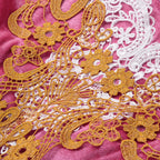 JerrisApparel Girls Pink Princess Costume Halloween Cosplay Party Dress up (Pink with Accessories)