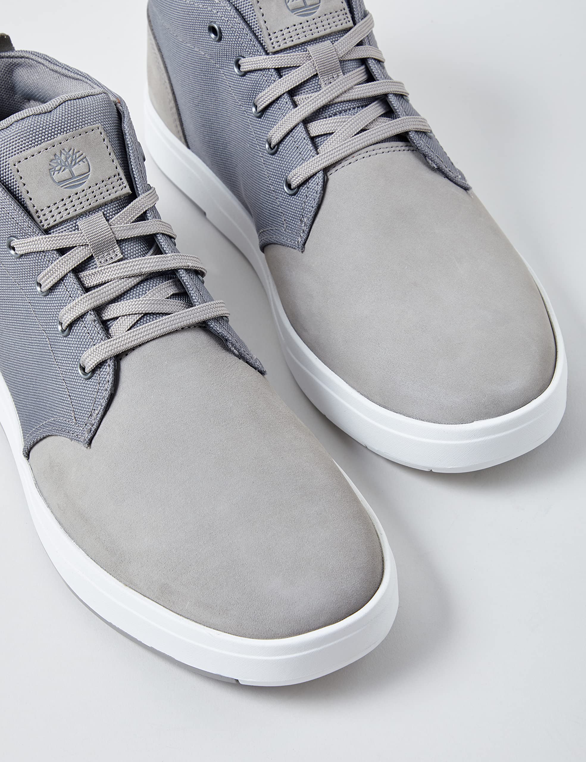 Timberland Men's Davis Square Chukka Shoe, Medium Grey Nubuck, 9.5