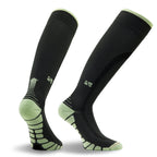 Vitalsox Patented Graduated Compression Socks, Carbon/Lime, Large