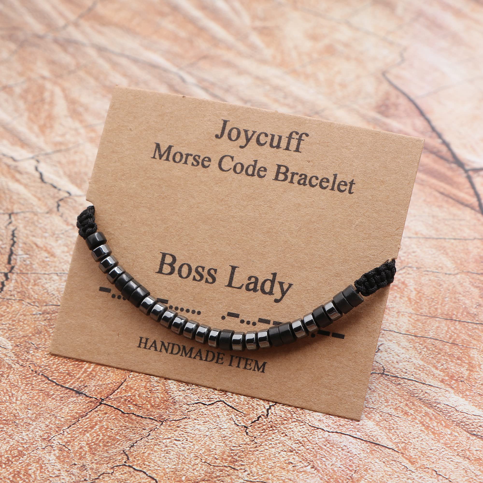 Morse Code Bracelets for Women Unique Trendy Christmas Thanksgiving Day Gifts for Mom Aunt Wife Nurse Grandma Daughter Best Frie