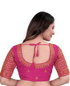 Pujia Mills Womens Blouse Readymade Blouse Embroidery Blouse Readymade Blouses for Women Readymade Blouses for Women Half Ready