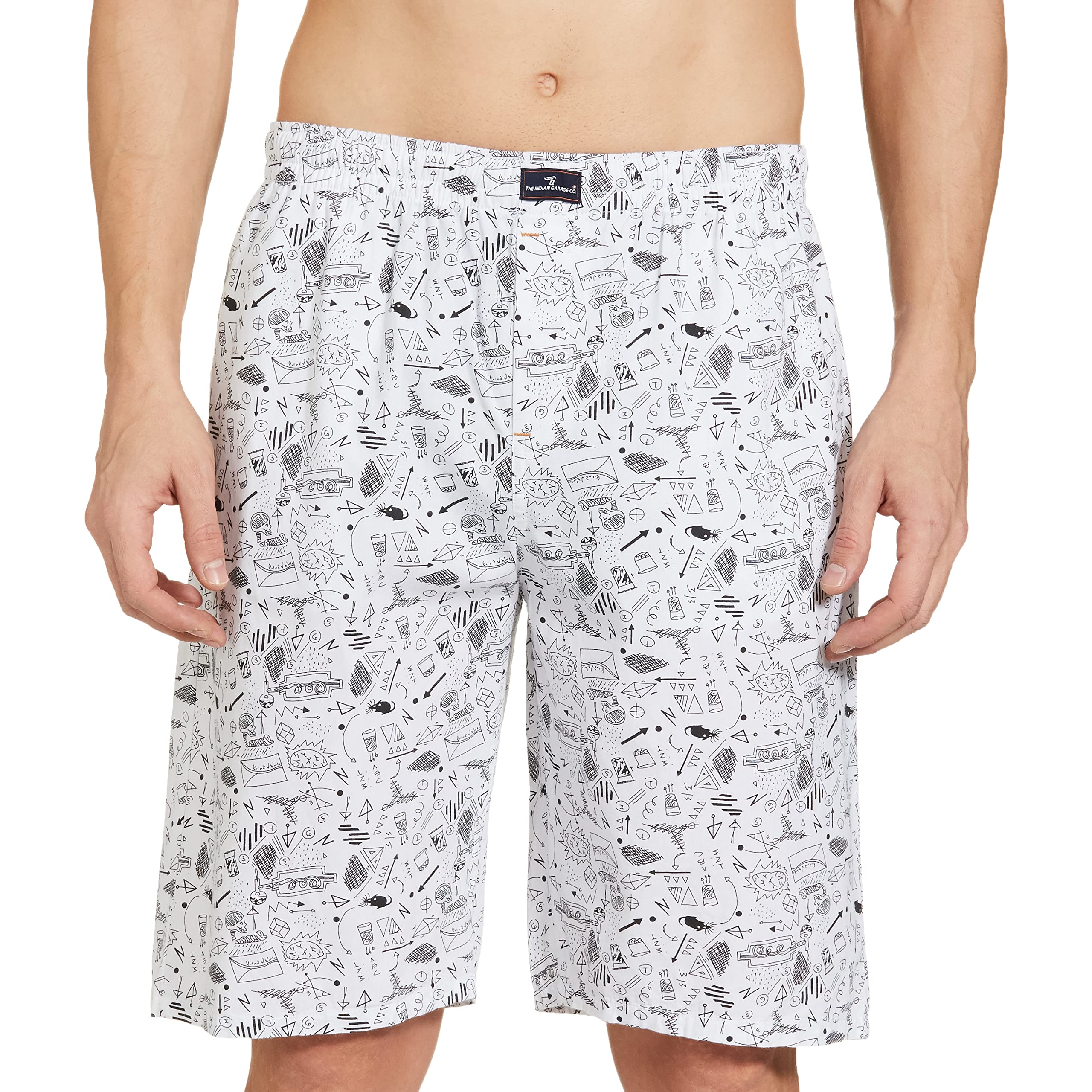 The Indian Garage Co Mens Cotton Classic Boxy Fit Boxers