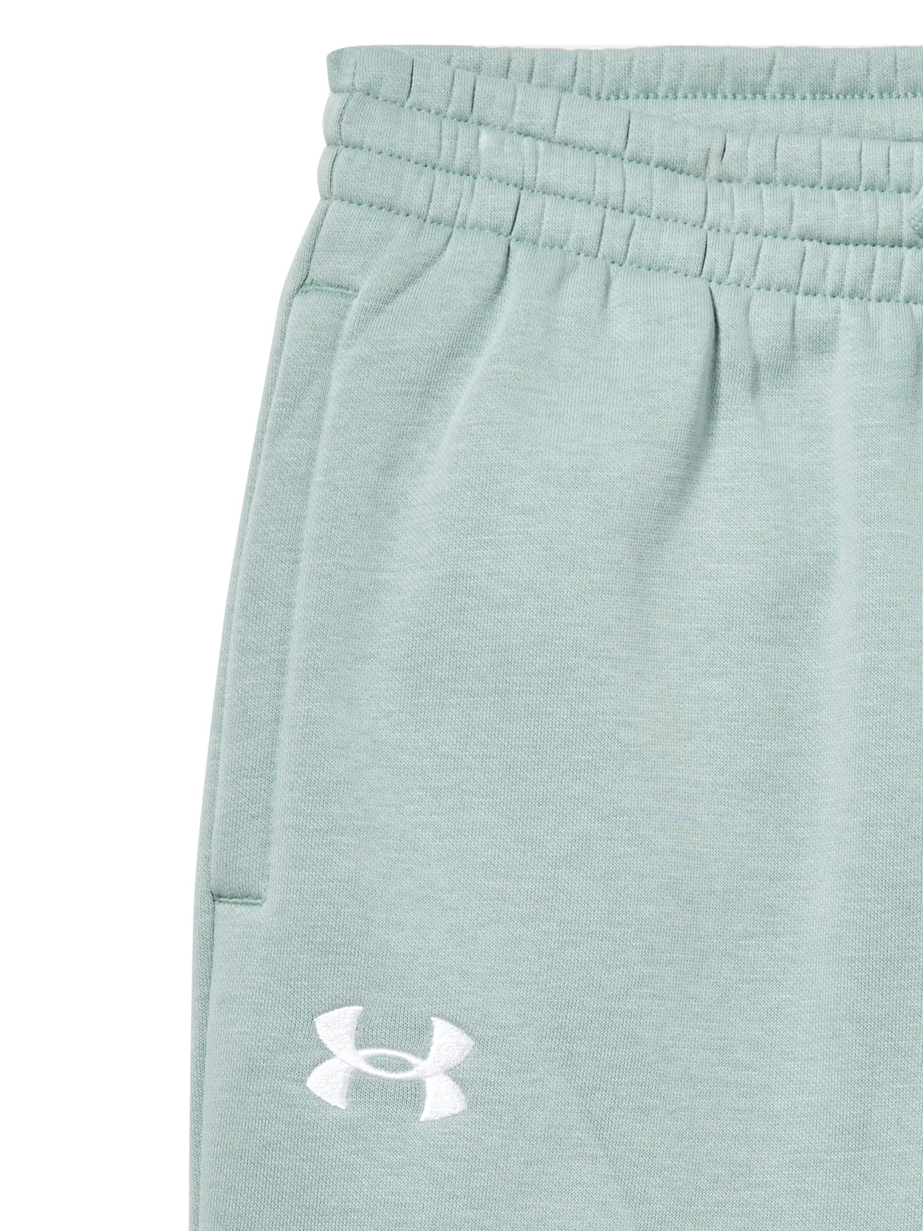 Under Armour Boys Rival Fleece Joggers, (348) Silica Green / / White, Medium