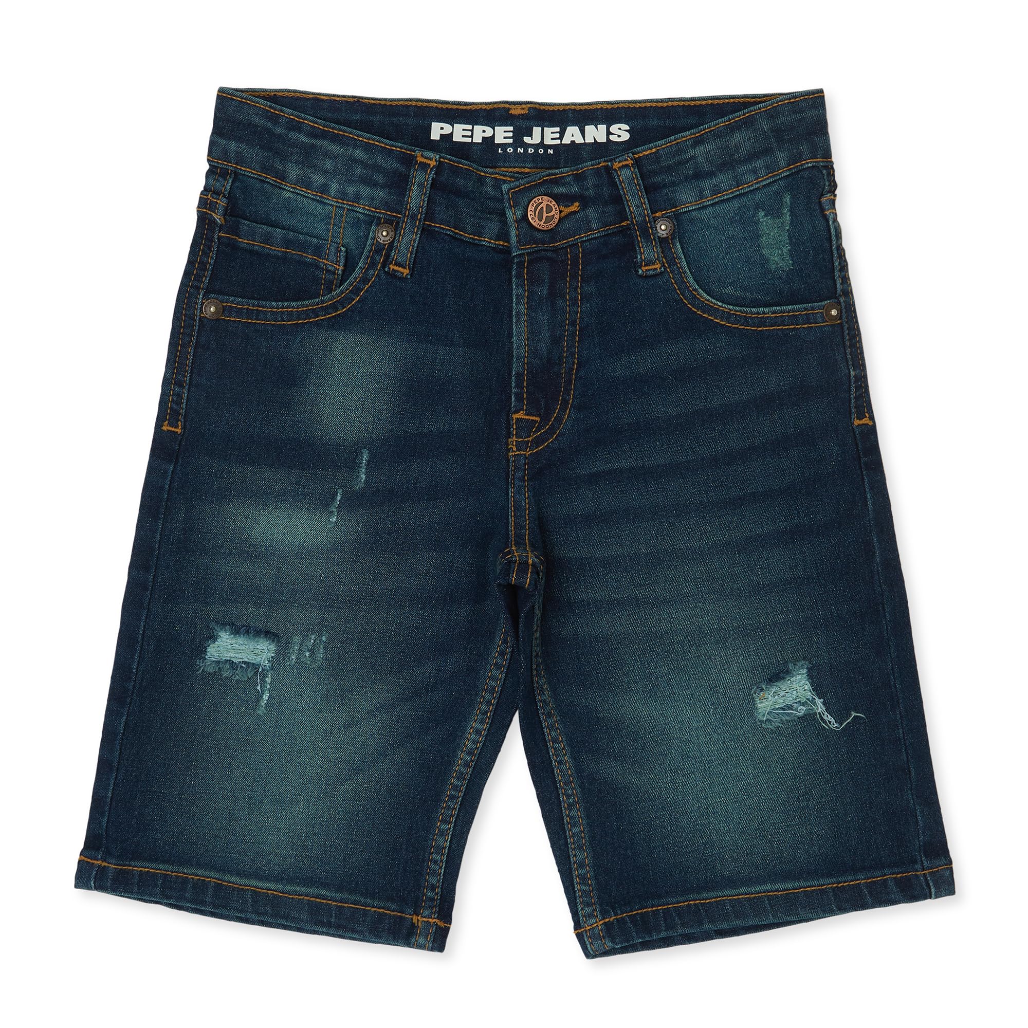 Pepe Jeans BoyS Chino Shorts (Pb800759Q03_Dark Worn