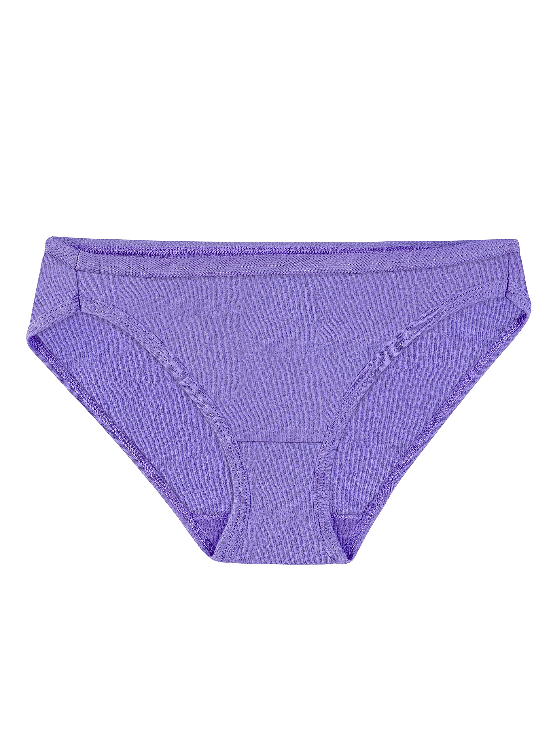 Fruit of the Loom Girls' Big Cotton Bikini Underwear Multipacks, 10 Pack-Fashion Assorted, 14