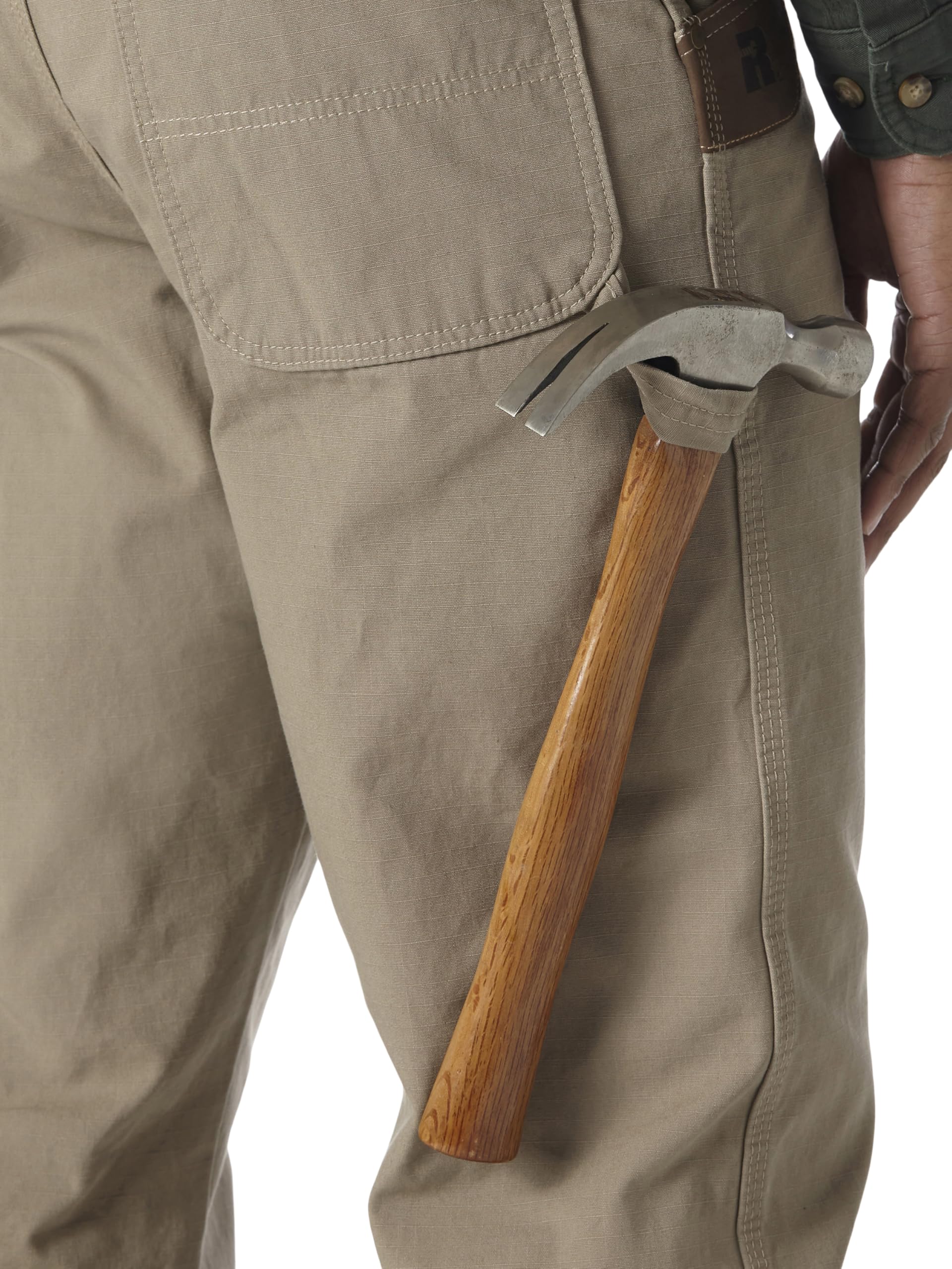 Wrangler Riggs Workwear mens Ripstop Carpenter jeans, Dark Khaki, 40W x 34L US