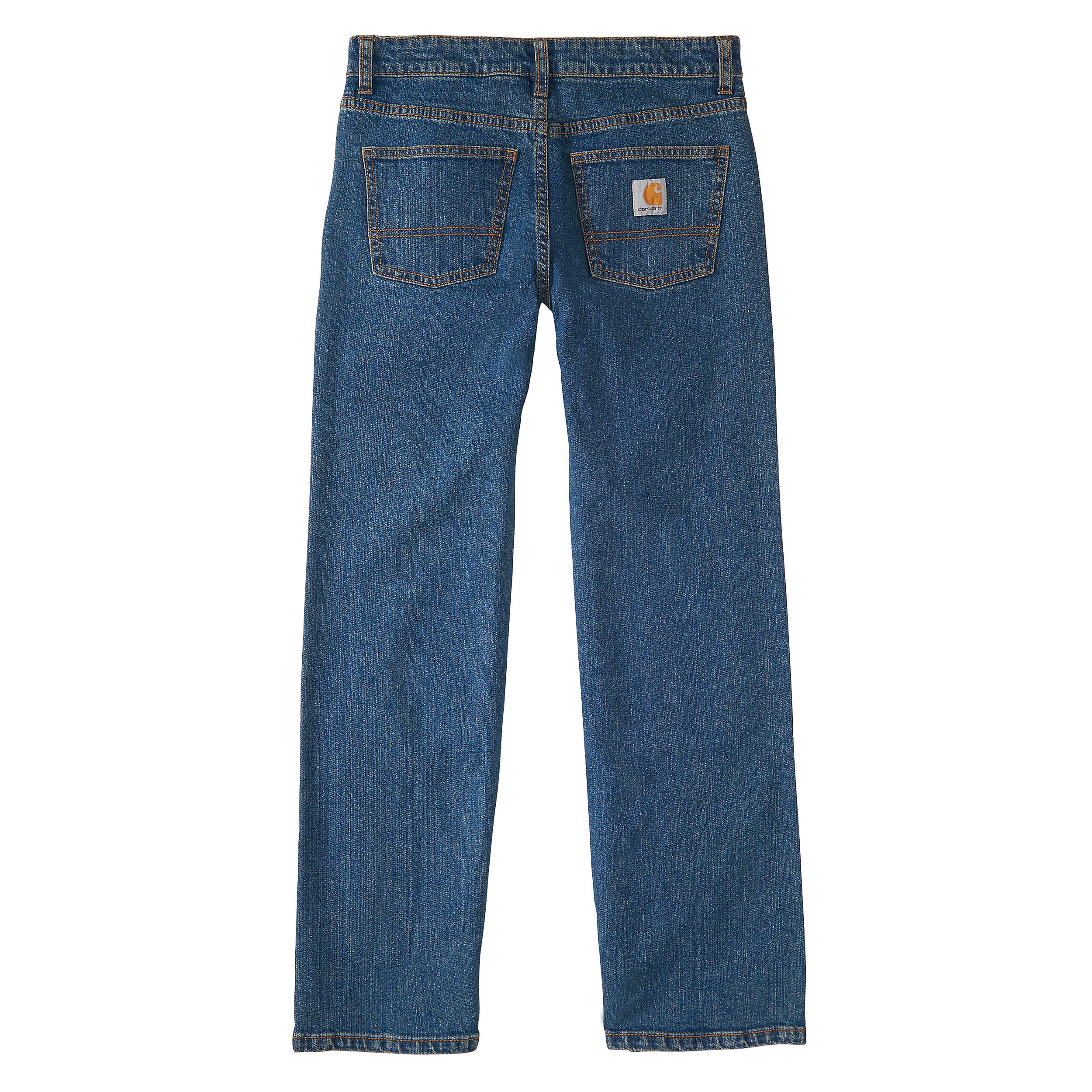 Carhartt Boys' Big Denim Pant, Medium wash, 16