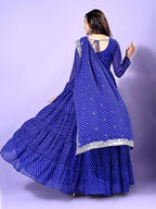 Fashion Basket Georgette Anarkali Kurta Set For Women