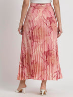 Kzully Crepe WomenS Maxi Skirts Maroon