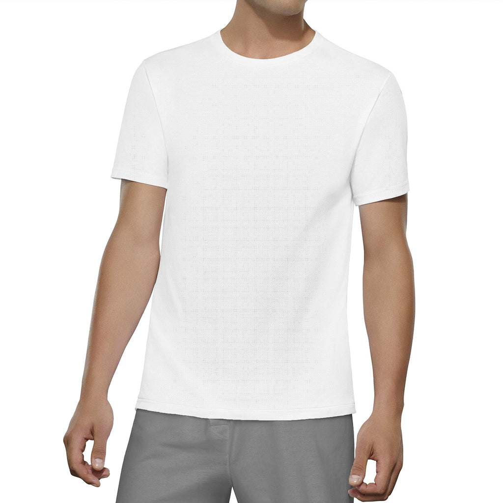 Fruit of the Loom mens Breathable Cotton Undershirts (Regular and Big & Tall) Underwear, Tall Man - White, Large US