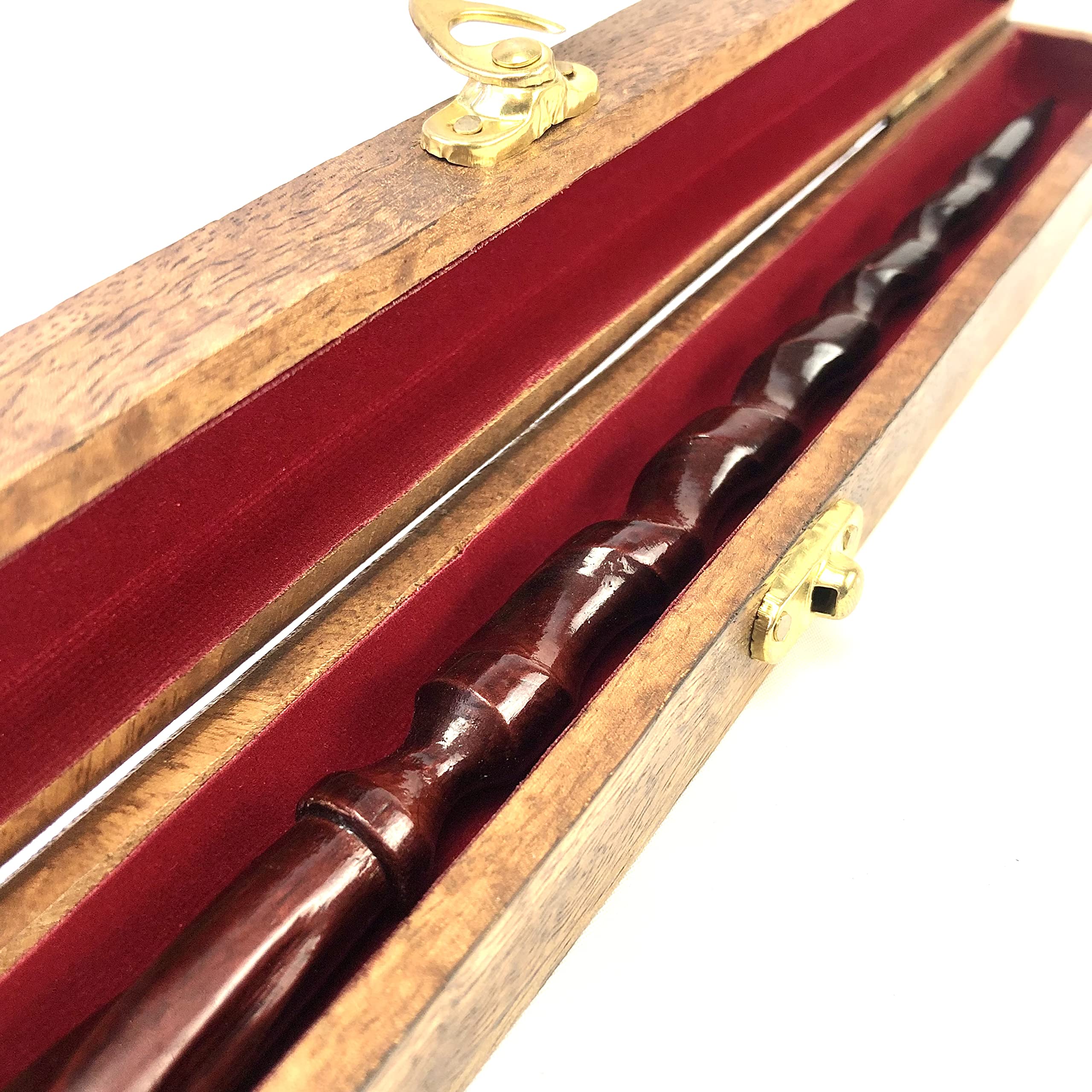 Will O'Wisp's Wand Emporium Witch and Wizard Wand in Real Wooden Display Box Certificate of Authenticity (The Enchanter)