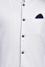 BE ACTIVE Mens Linen Blend Nehru Jacket With Mandarin Collar || Ethnic Koti For Men || Men Koti Formal|| Men Koti Wedding (RFKT