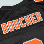 90s Football Jersey for Party,Bobby Boucher #9 The Waterboy Sandler 50th Anniversary Movie Football Jersey (Black, Large)