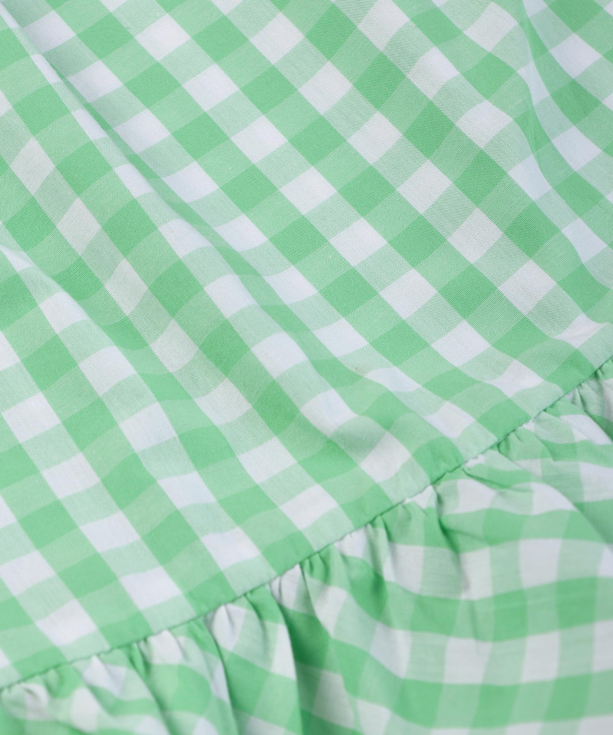 Beebay Kids Girls Y/d Check lace Detail Dress Green