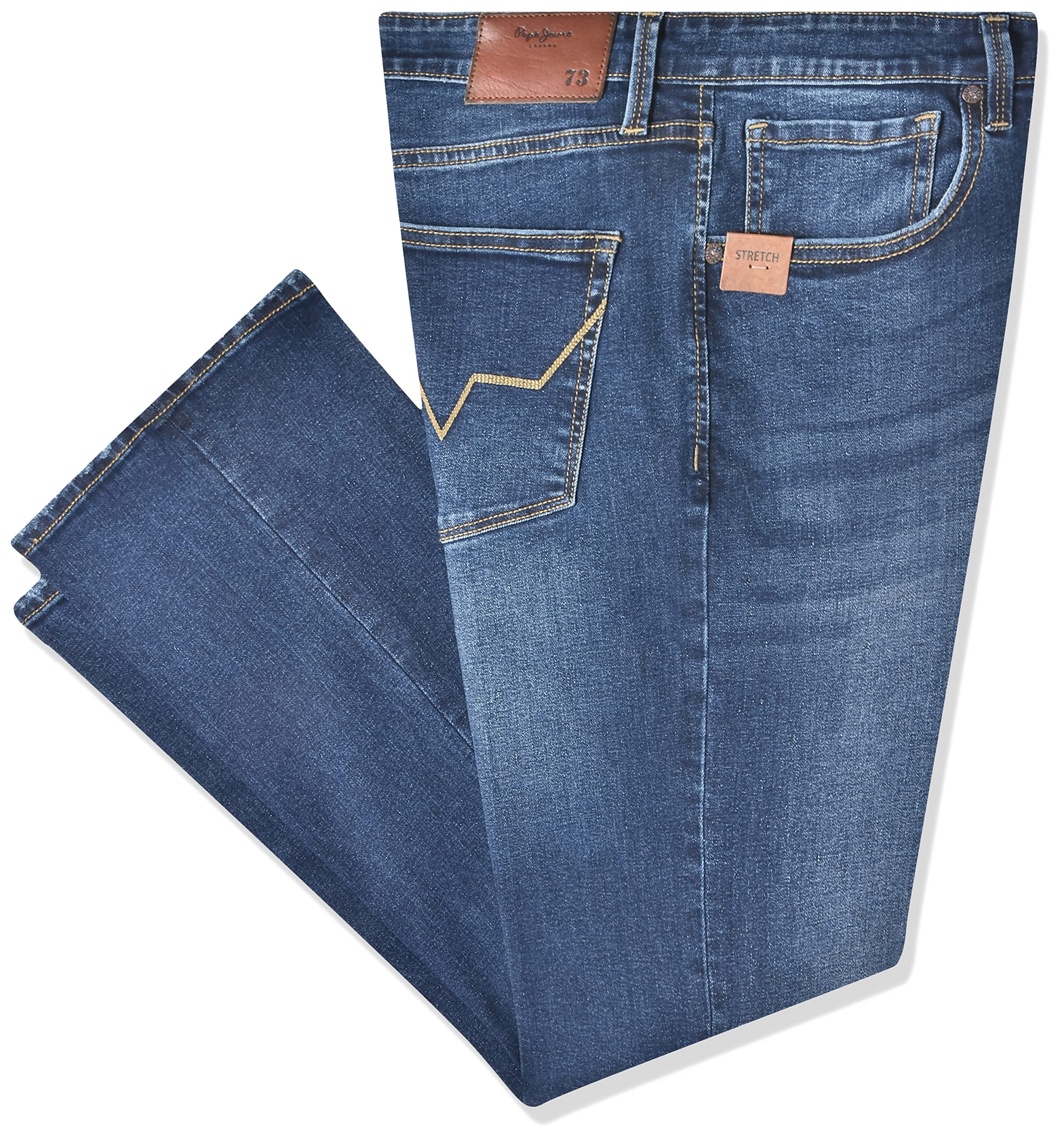 Pepe Jeans MenS Mid Rise Bootcut Fit Jeans