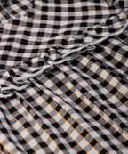 Beebay Kids Girls Yoke Frill Gingham Dress Black/White