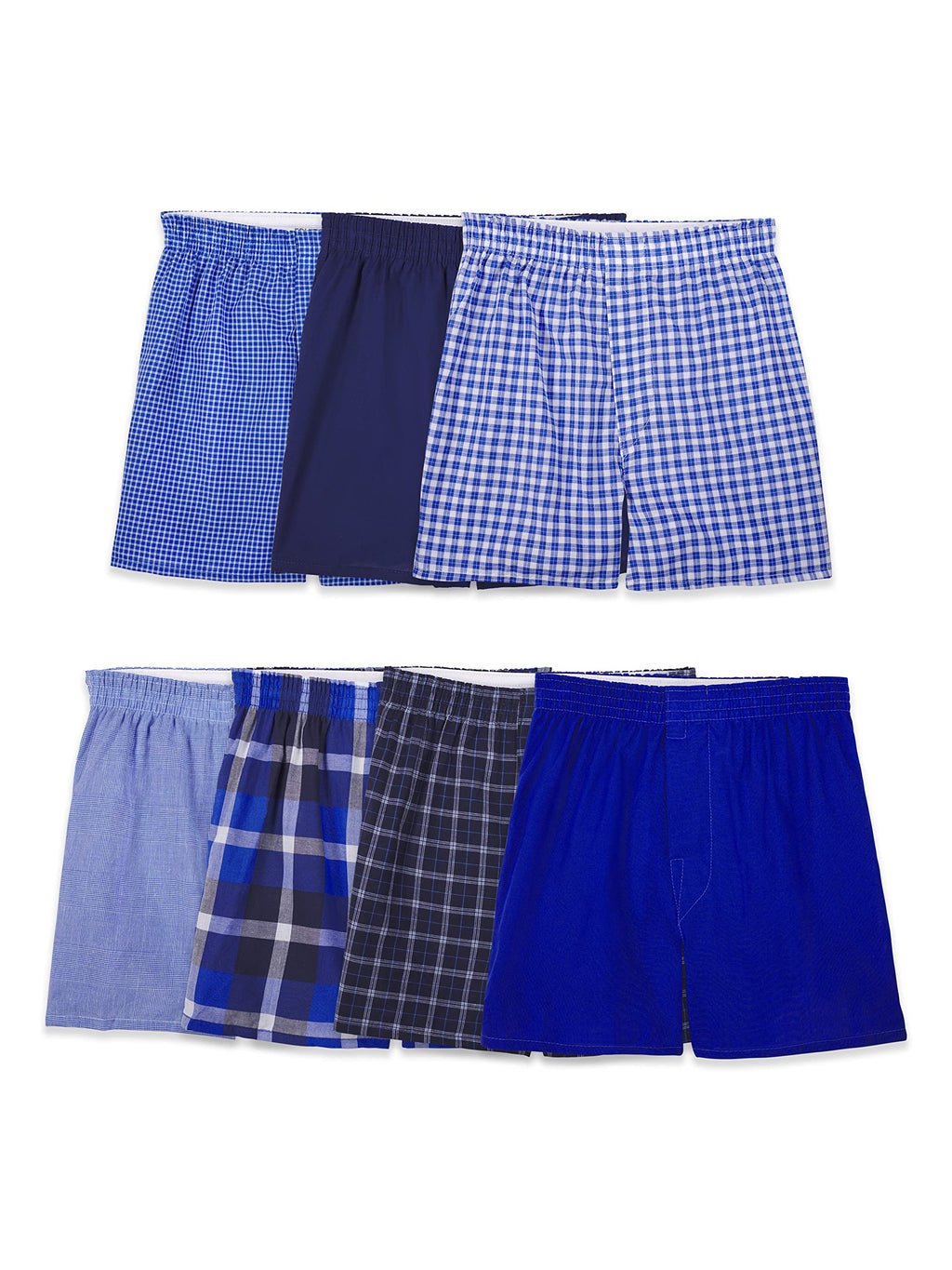Fruit of the Loom boys Boxer Shorts Underwear, Woven - 7 Pack Assorted, X-Large US
