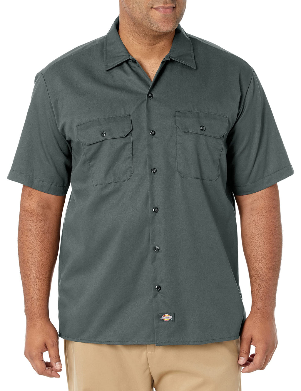 Dickies mens Short-sleeve Work Shirt, Lincoln Green, 3X-Large Big