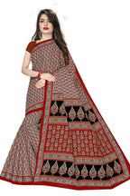 TAMAIRA FASHION Womens Pure Cotton Saree Without Blouse Piece (802_Red)