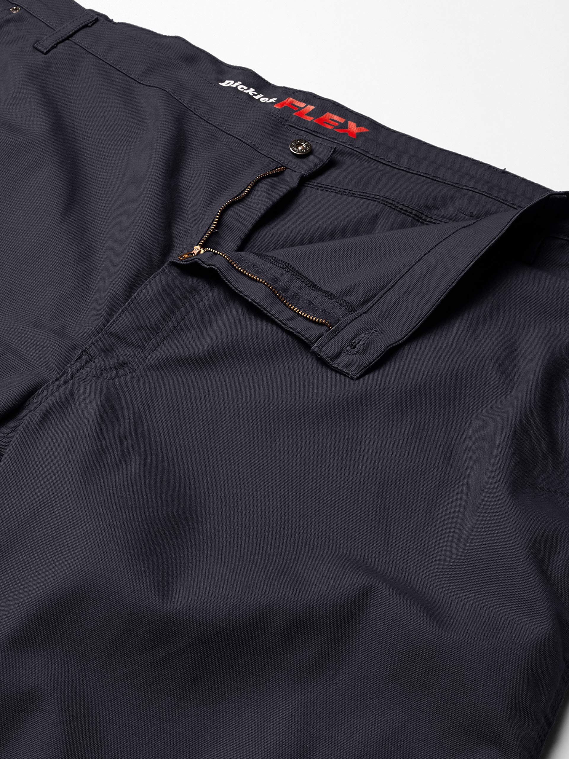 Dickies Men's Regular Tough Max Duck Carpenter Pant, Stonewashed Diesel Gray, 38W x 32L