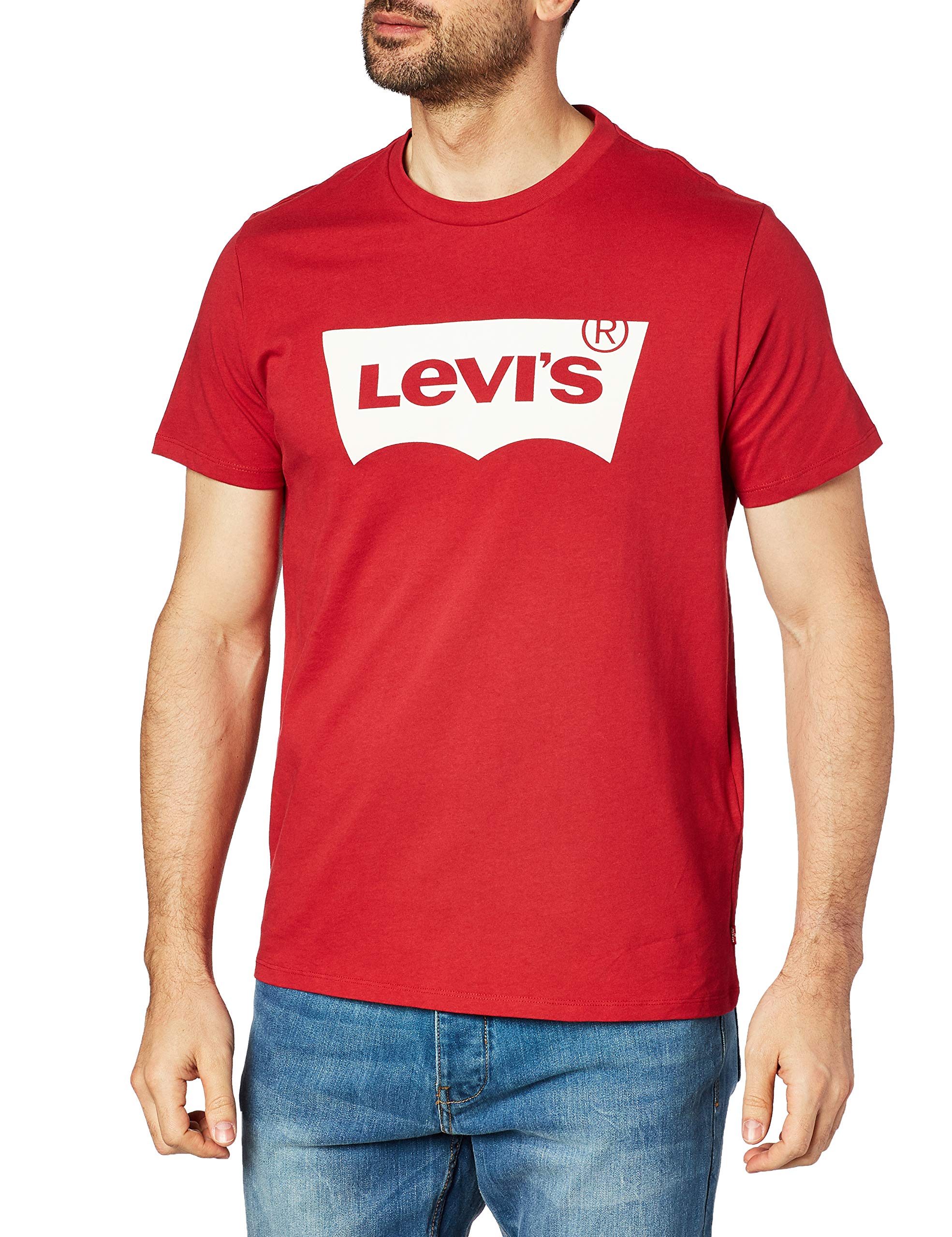 Levi's Men's Tees, (New) Graphic Crimson, Large