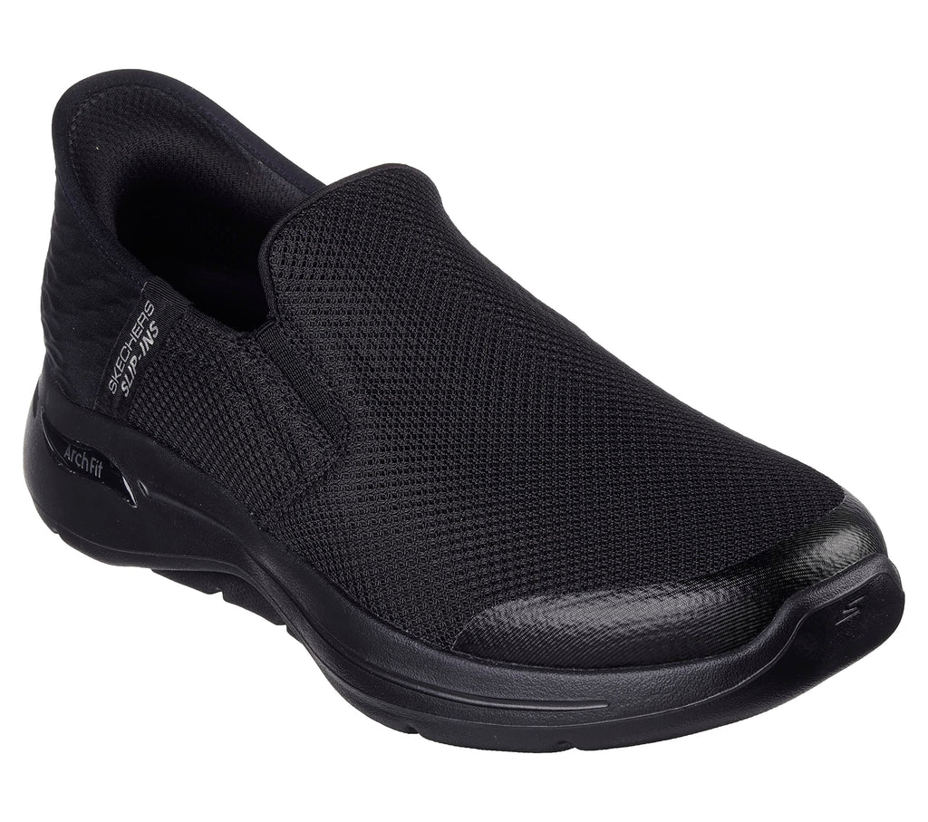 Skechers Men's Gowalk Arch Fit Slip-Ins-Athletic Slip-On Casual Walking Shoes with Air-Cooled Foam Sneaker, Black, 10.5