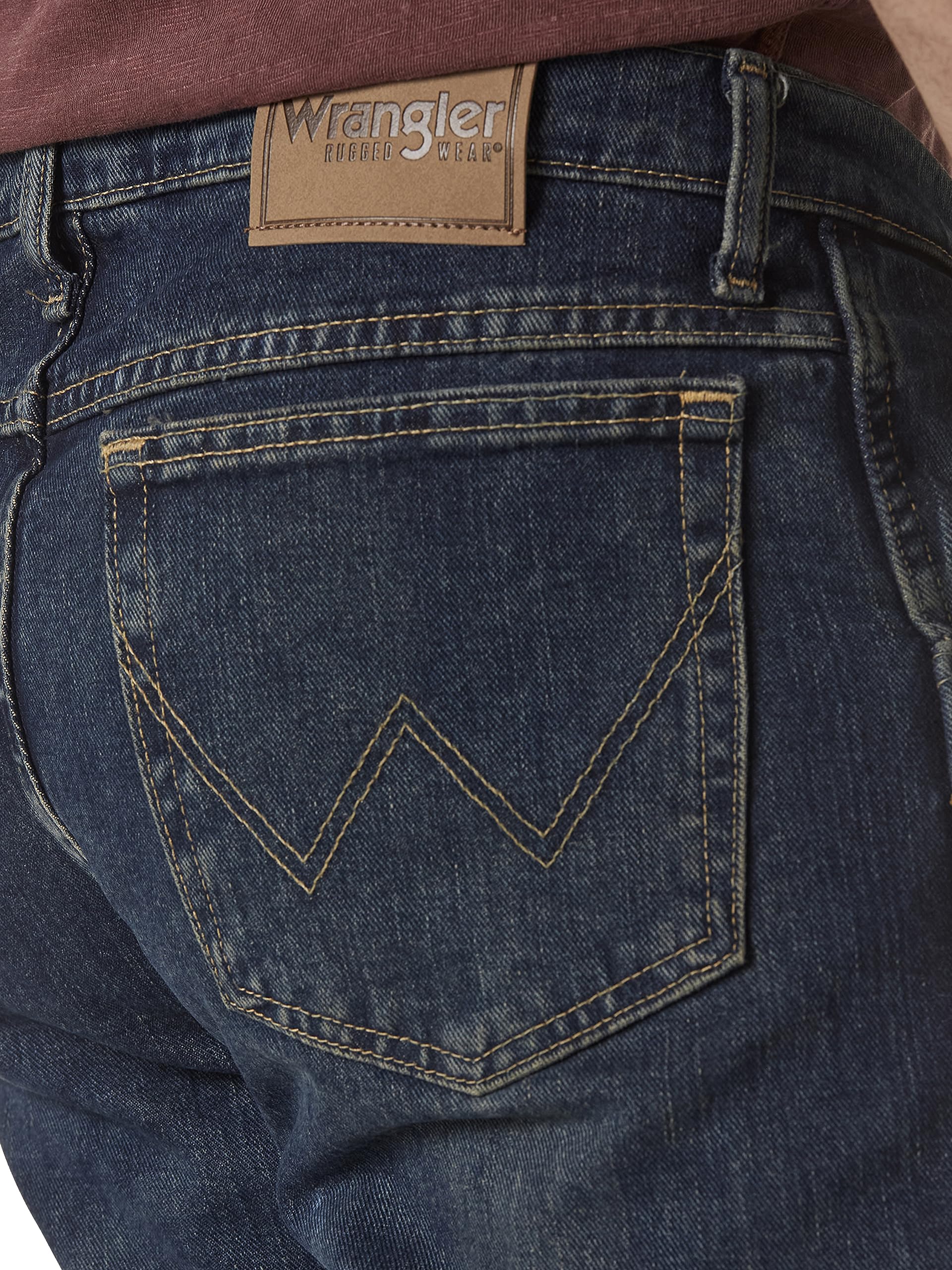 Wrangler mens Rugged Wear Relaxed Straight Fit jeans, Union, 40W x 36L US