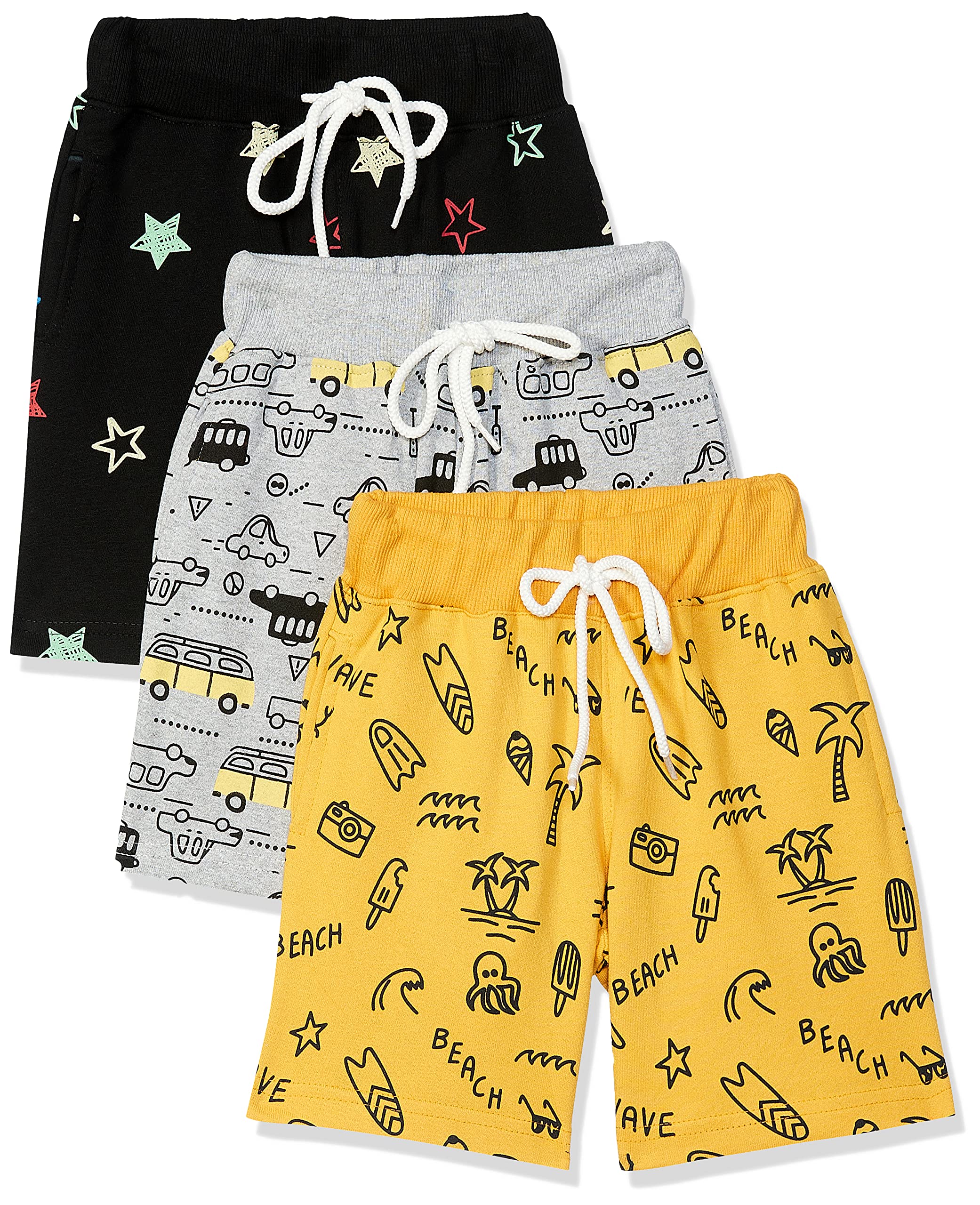 T2F Boys Boxer (BYS-Shorts-S9_Multicolor_13-14 Years)