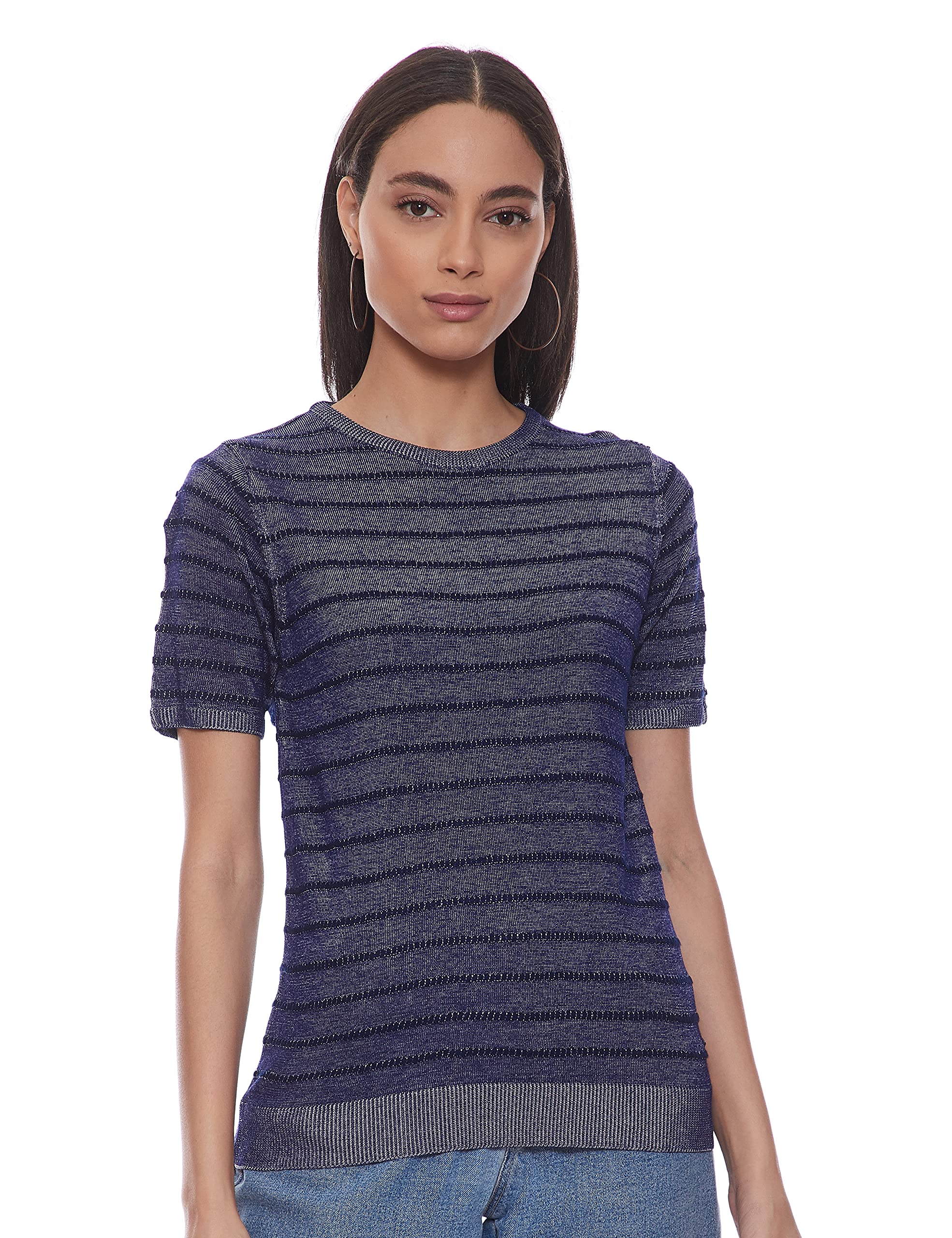 Pepe Jeans WomenS Synthetic Pullover (Pl701505_Indigo_S)