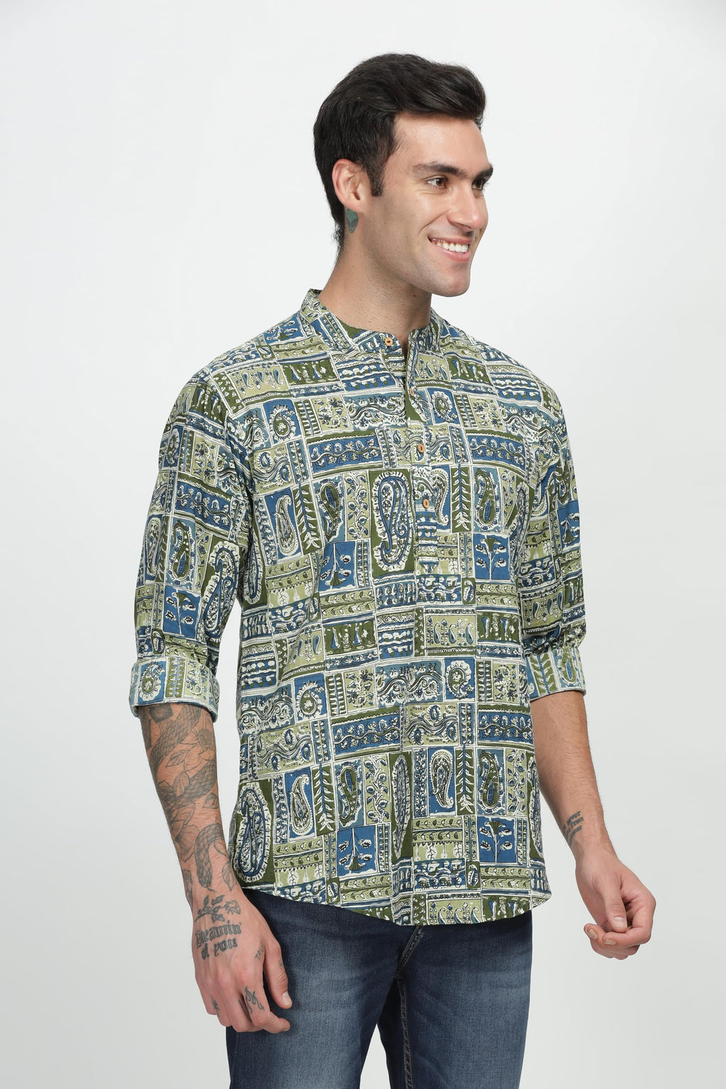 Be Active MenS Cotton Regular Shirt (Scpr-2_Multicolour