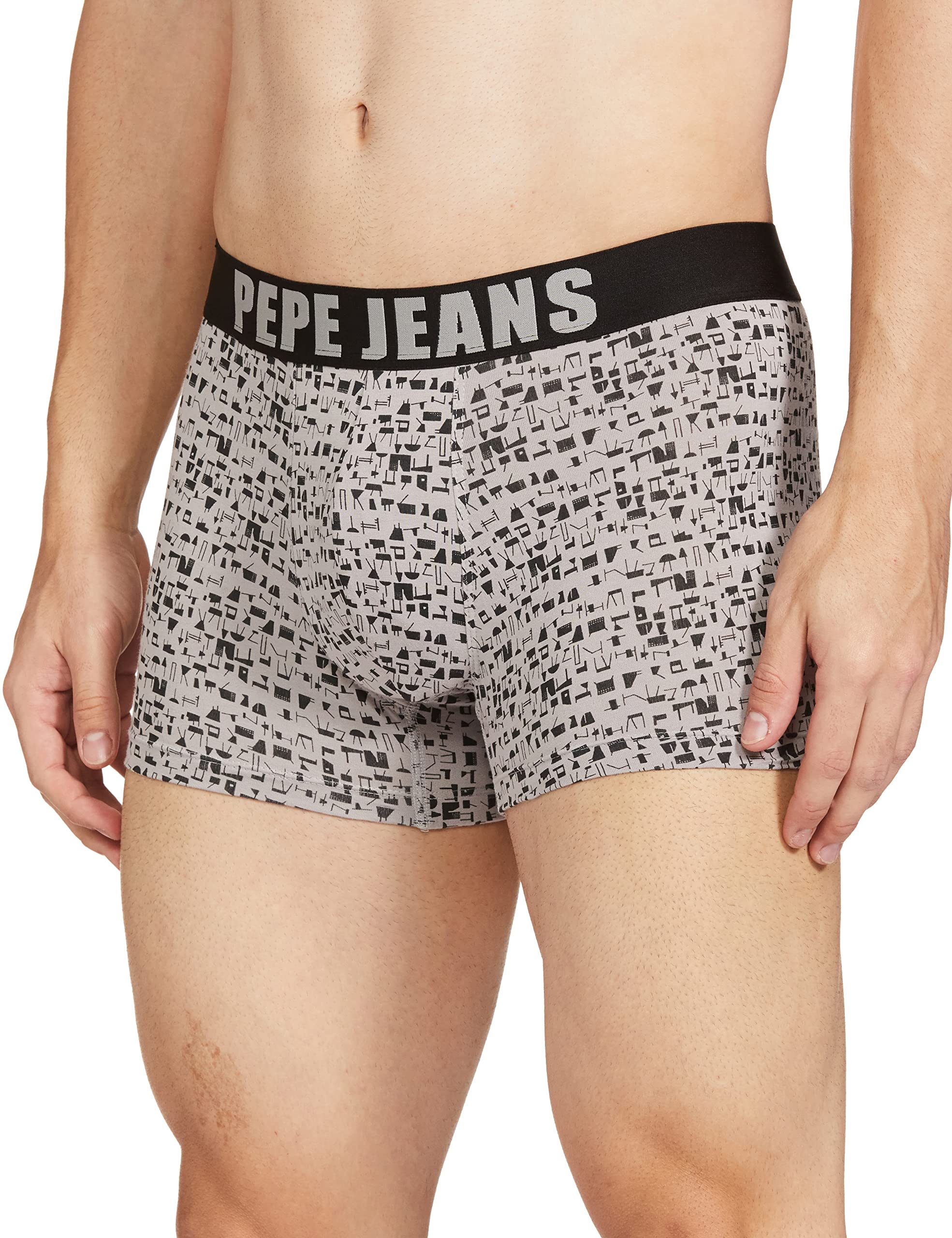 Pepe Jeans-MenS Trunk-Mid Grey Aop-Large