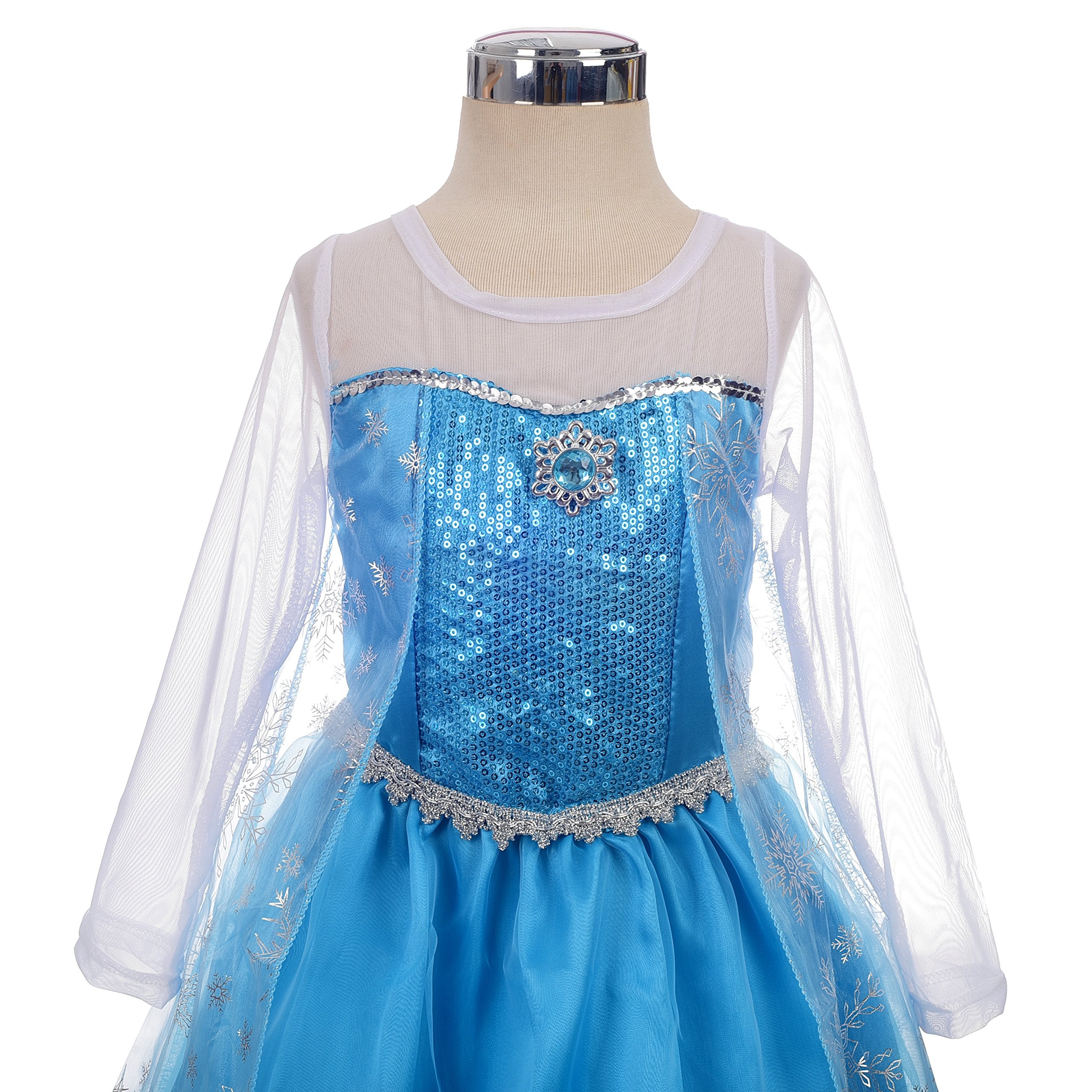 Lito Angels Little Girls Princess Dress Up Costumes Snow Queen Dress Halloween Christmas Costume with Accessories