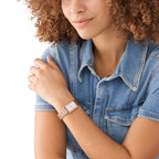 Fossil Women's Raquel Quartz Stainless Steel Three-Hand Watch, Color: Rose Gold (Model: ES5271)
