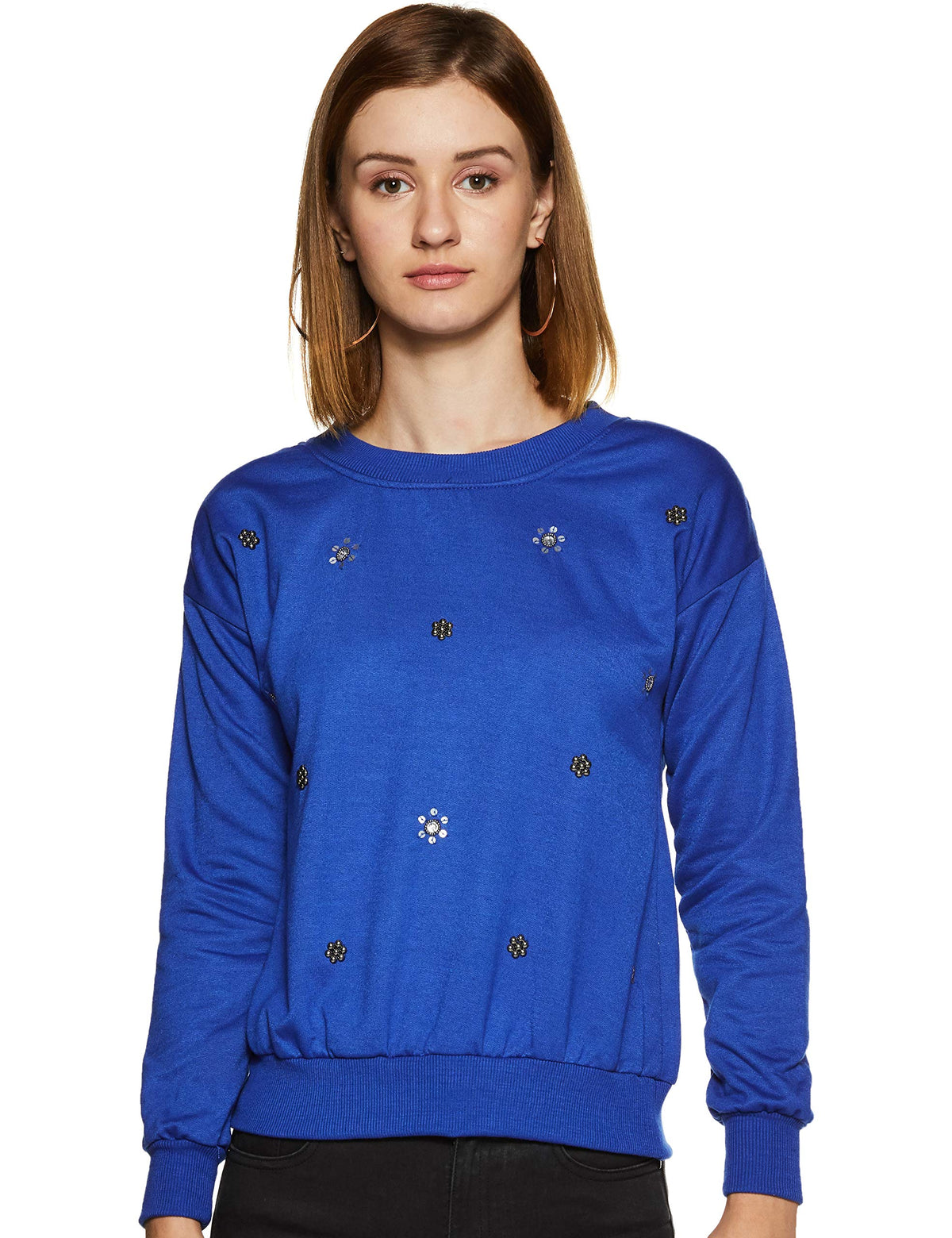 Belle Fille Womens Fleece Jacket (BFJT4159S_Royal Blue_S)