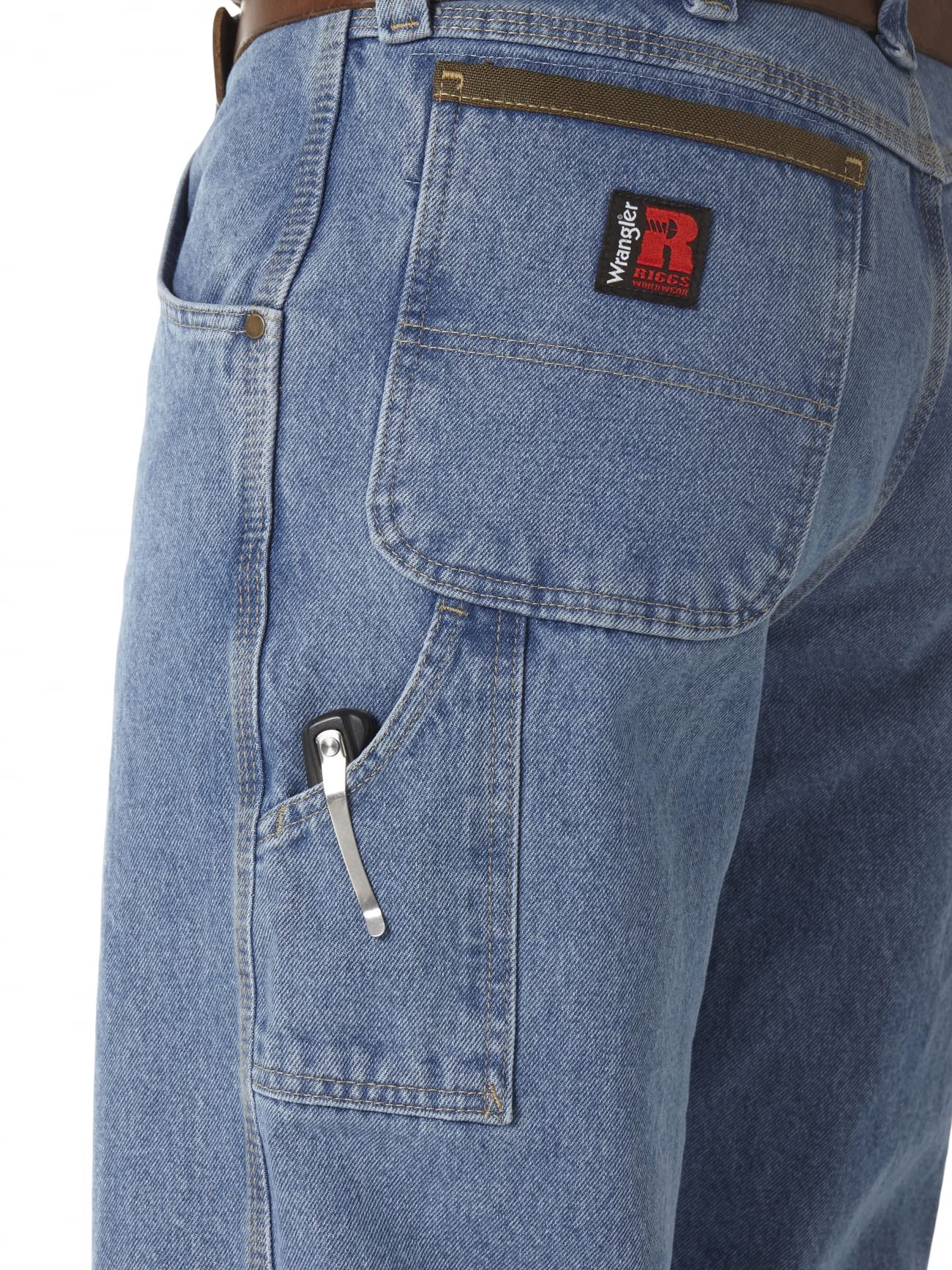Wrangler Riggs Workwear Men's Carpenter Jean,Vintage Indigo,33W x 30L