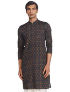 Manyavar MenS Cotton Blend Kurta (Ml11952_Blue_Xl)
