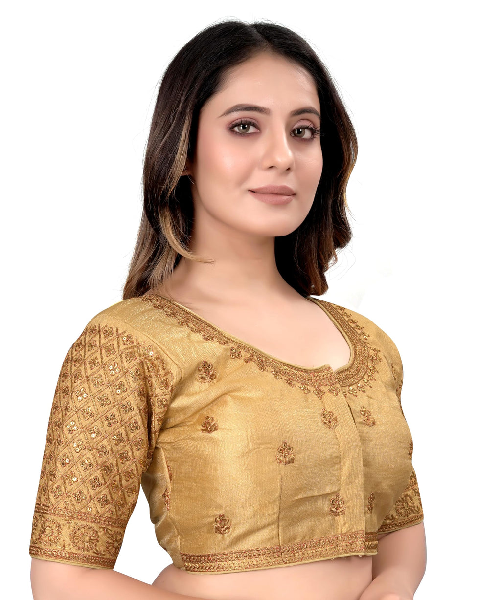 Pujia Mills Womens Blouse Readymade Blouse Embroidery Blouse Readymade Blouses for Women Readymade Blouses for Women Half Ready