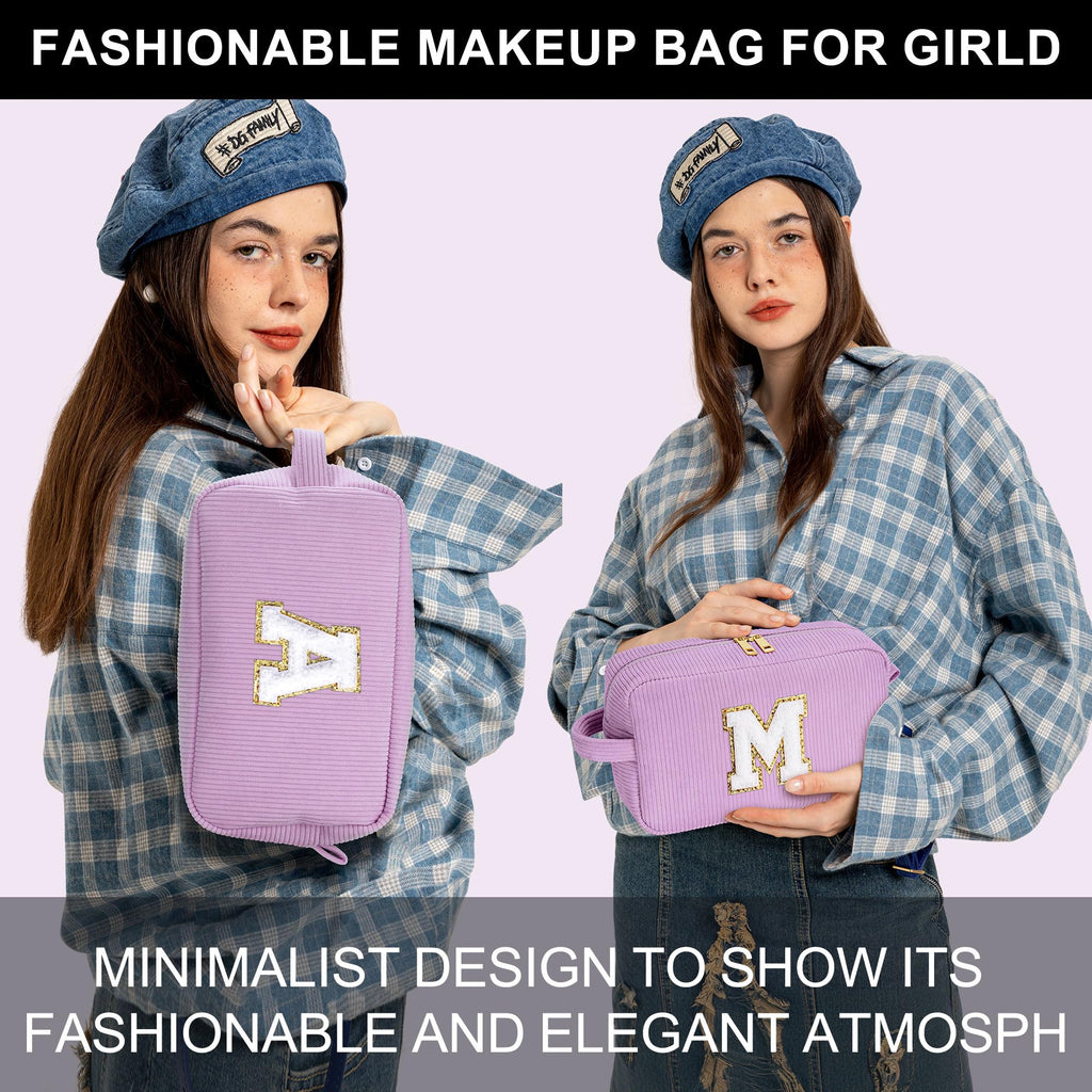 YOOLIFE Birthday Gifts for Daughter - Cute Makeup Bag with Small Makeup Brush Bag Teen Girls Makeup Bag Girlfriend Sister Mom Da