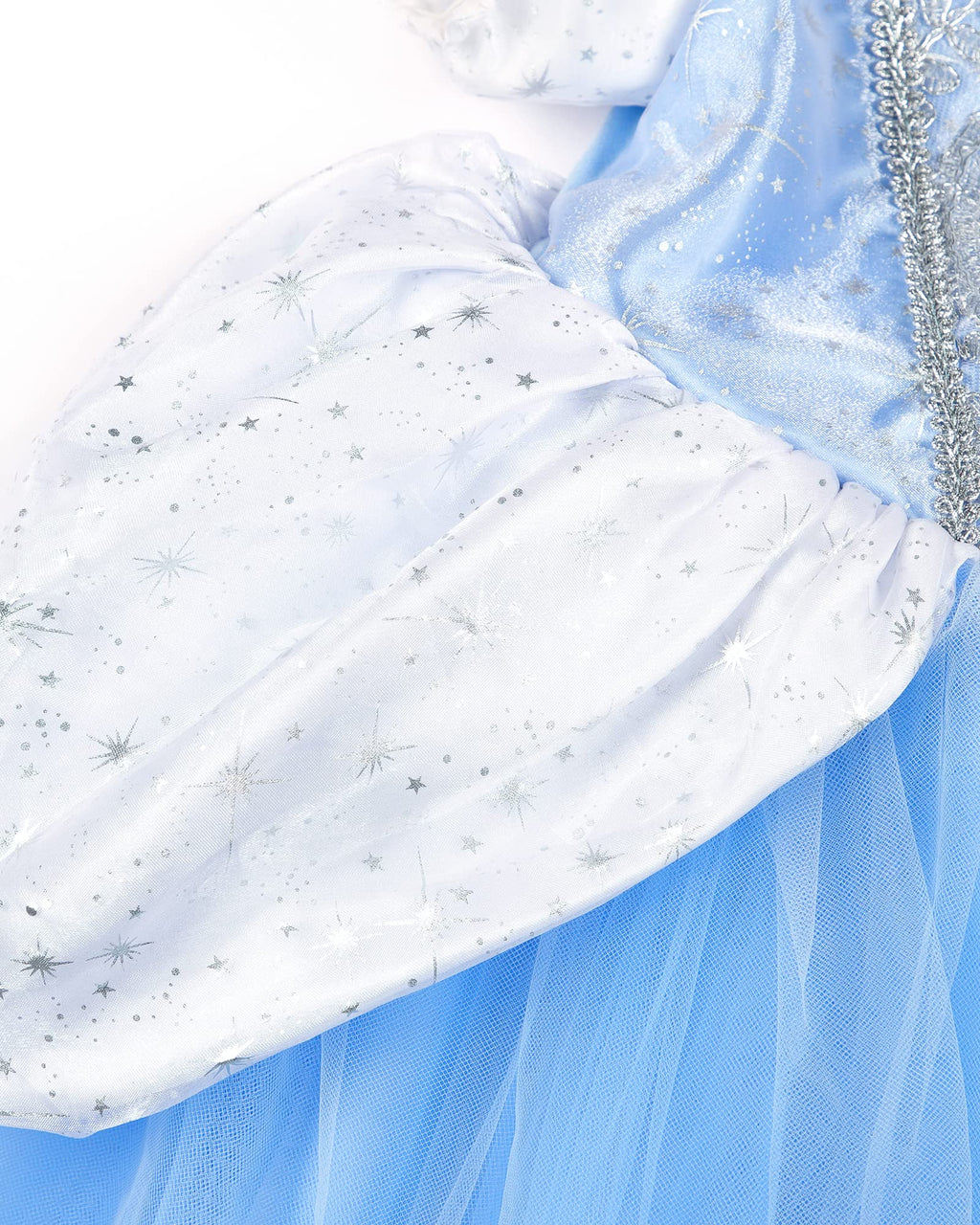 TYHTYM Cinderella Costumes Girl Dress Up Puffy Sleeves Pageant Party Halloween Fancy Ball Gown (8-9T, Blue)