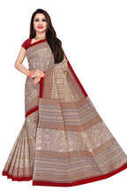 TAMAIRA FASHION pure cotton saree without blouse piece (2203_Brown and Maroon)
