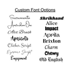 32oz or 40oz Personalized custom Sublimation Clear or Frost Glass Tumbler, Mug, Cup with Handle