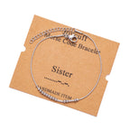 JoycuFF Sister Gifts for Her Morse Code Bracelets for Women Inspirational Birthday Thanksgiving Day Christmas Gifts for Sisters